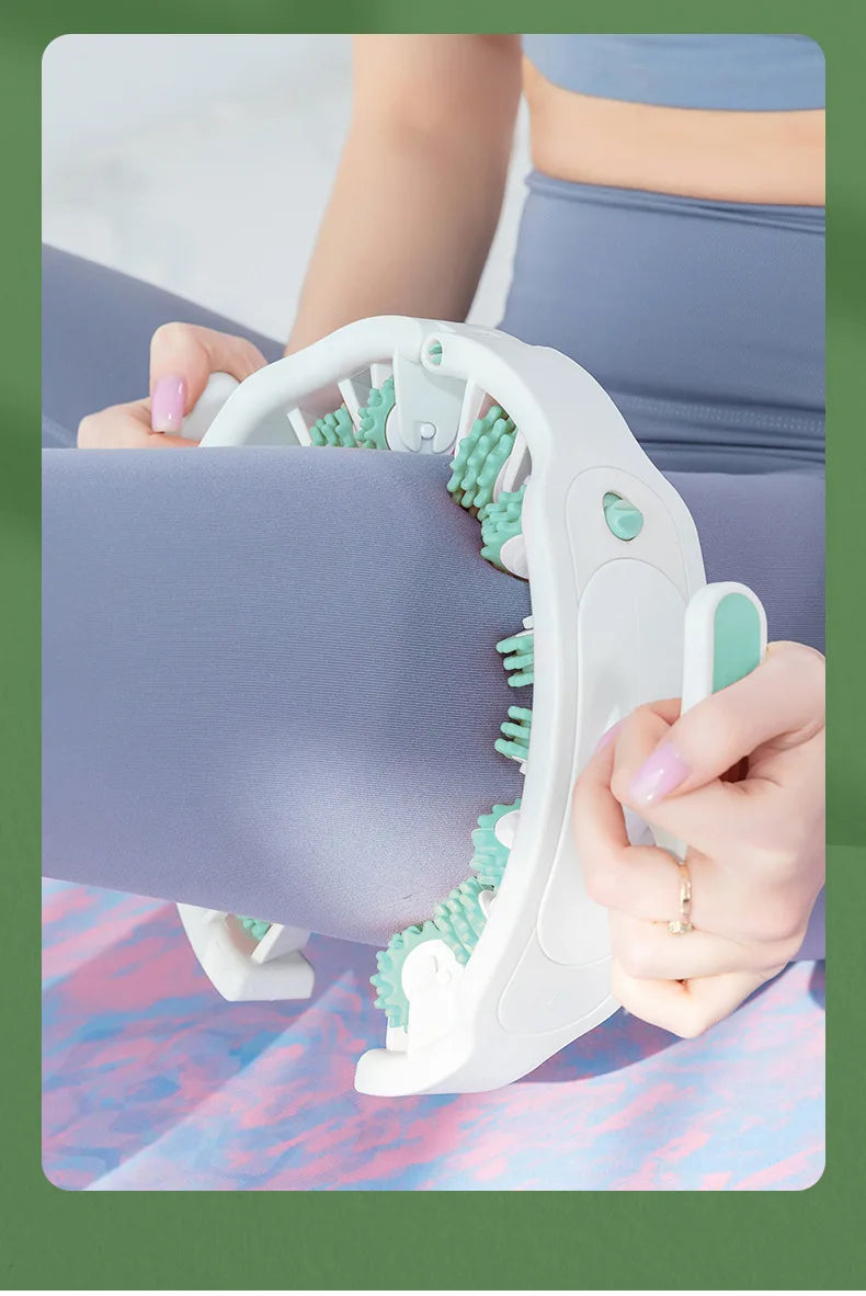 Ring Body Massager with 14 Soft Rubber Rollers