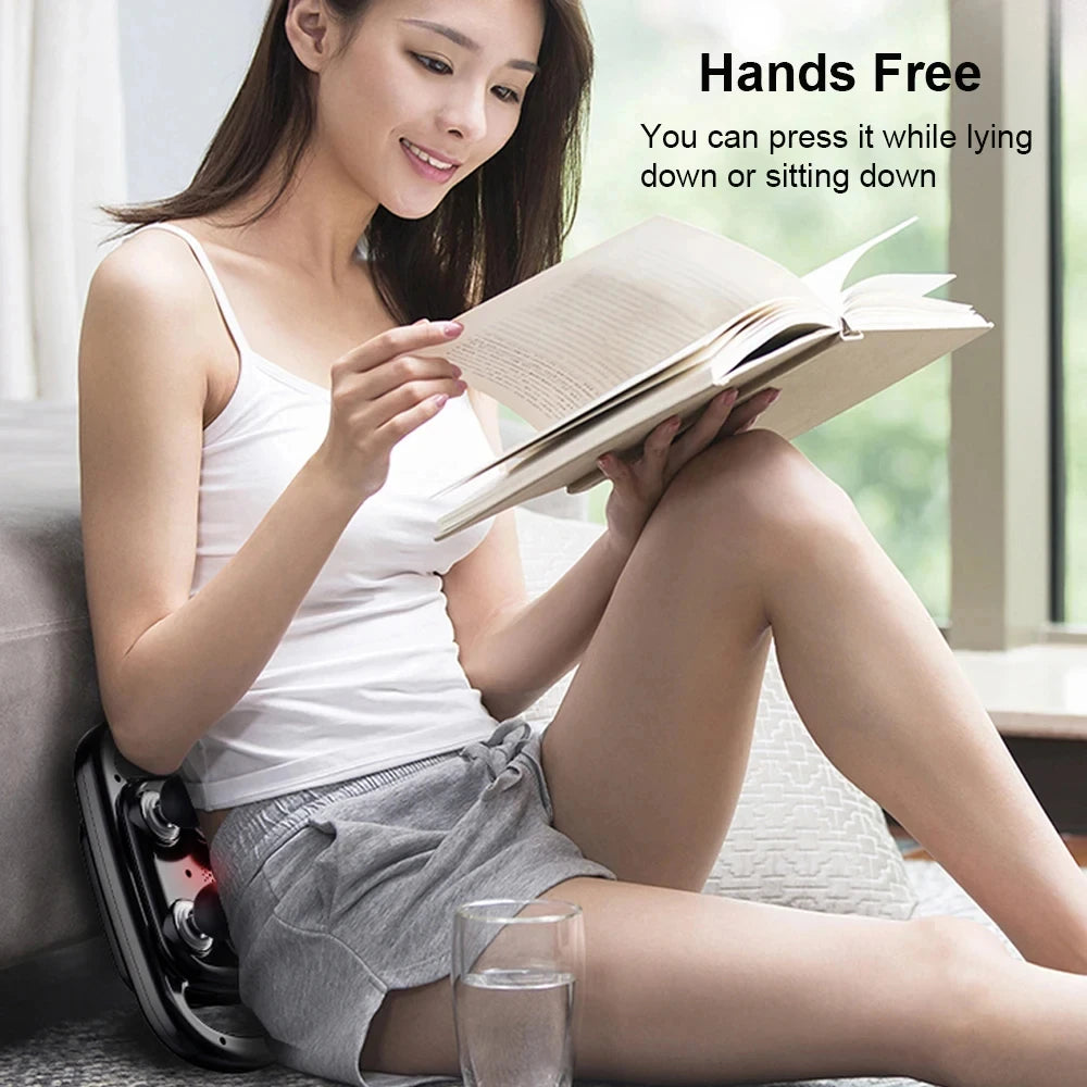 6-Head Percussion Massage Gun — Deep Tissue Relief for Neck, Cervical Spine & Full Body