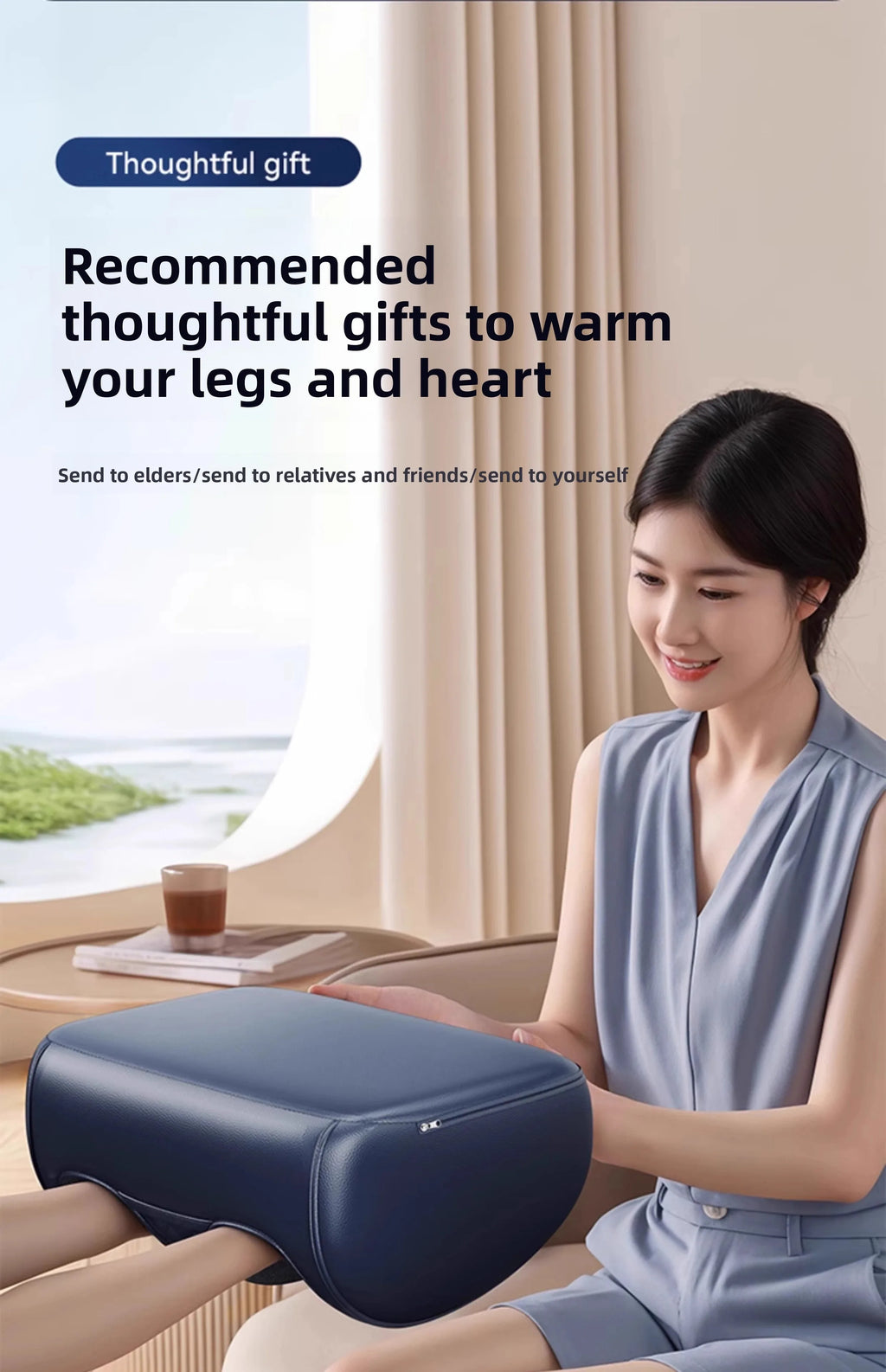 Shiatsu Foot Massager with Heat — 4-Roller Electric Kneading Machine for Deep Foot Relief