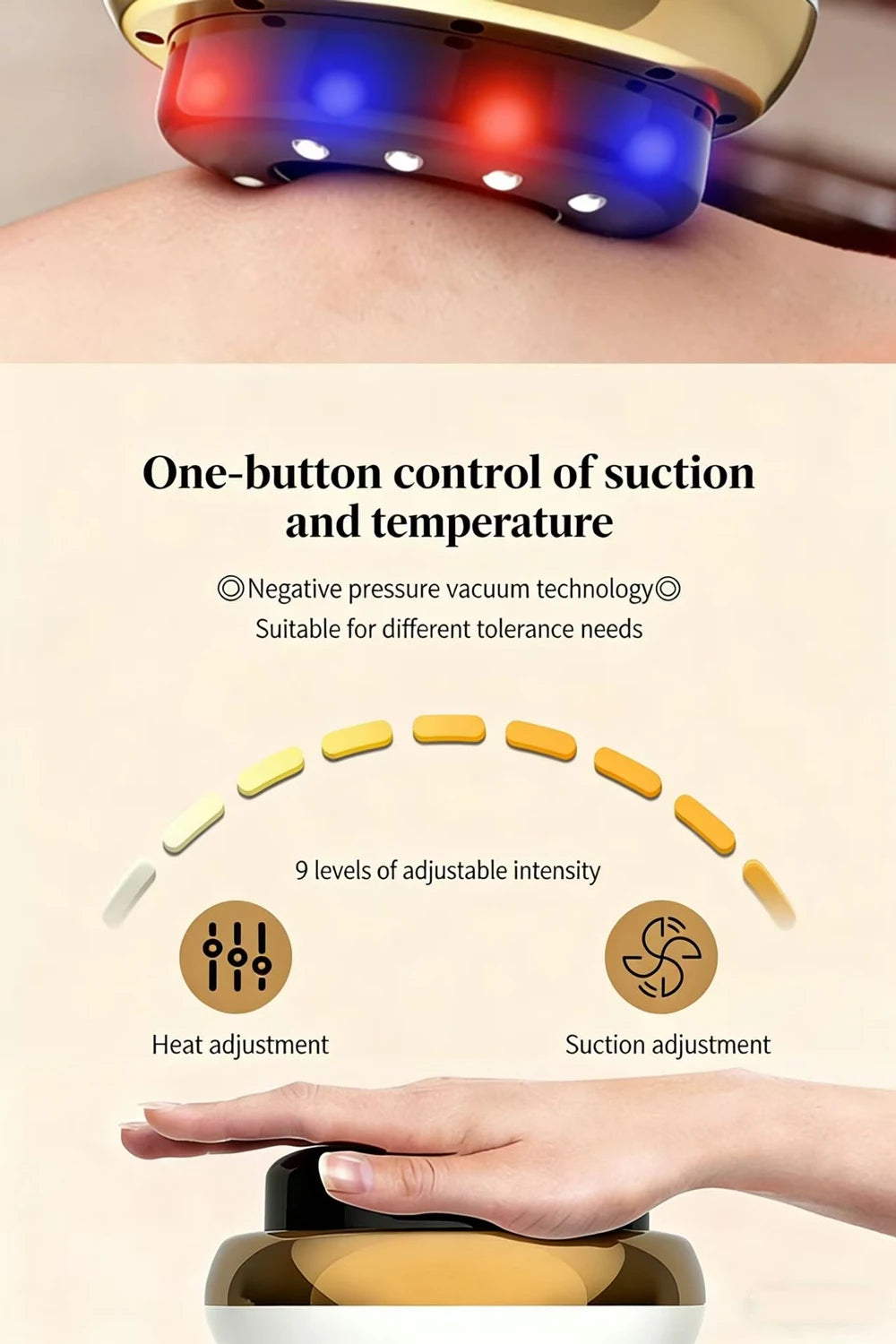 Electric Cupping & Scraping Massager – Heated Suction Anti-Cellulite Body Massager