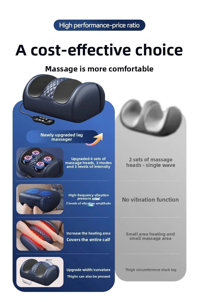 Shiatsu Foot Massager with Heat — 4-Roller Electric Kneading Machine for Deep Foot Relief