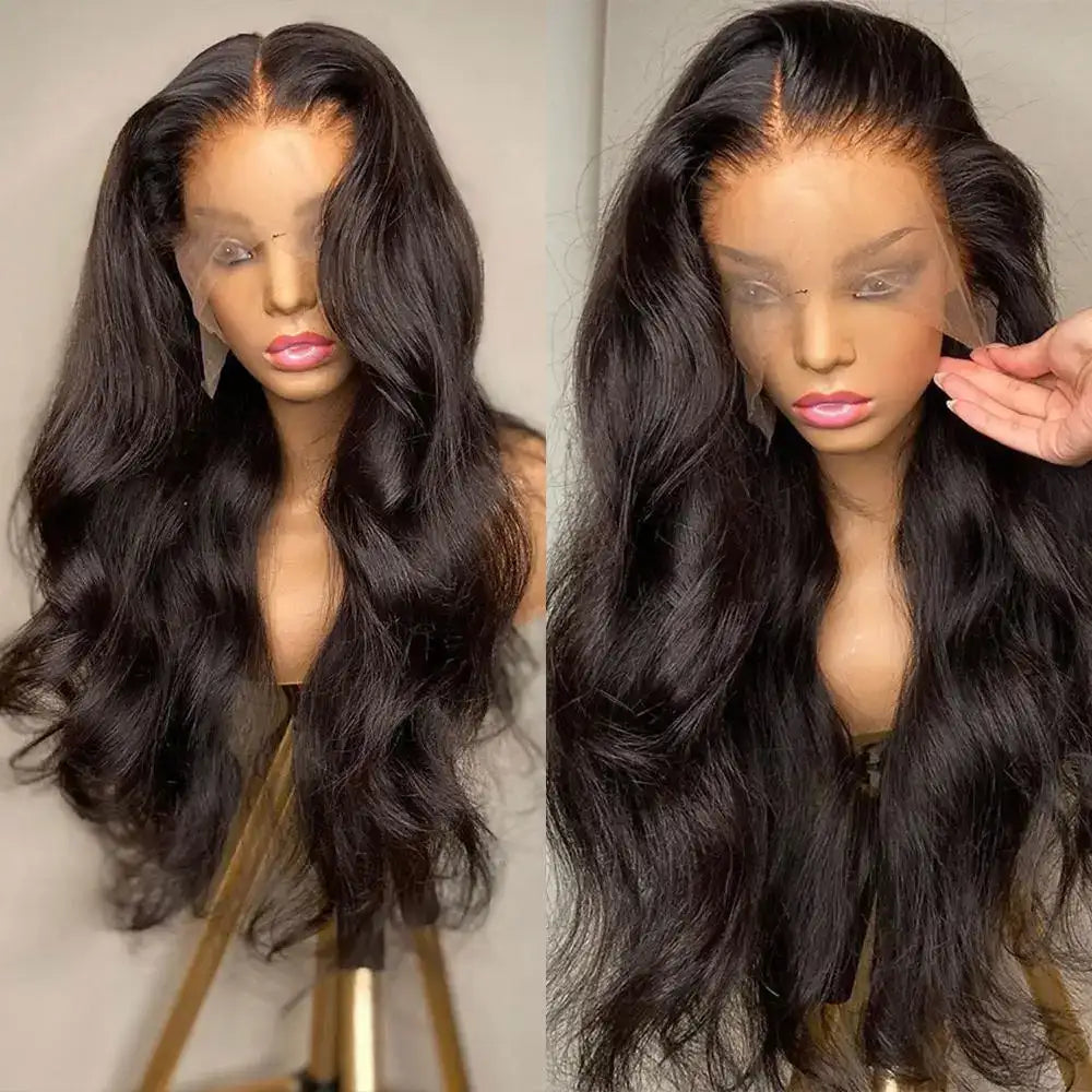 Glueless Body Wave Lace Front Human Hair Wig for Women – 13x6/13x4 HD Frontal & 4x4 Closure, Pre-Plucked Swiss Lace, 250% Density – Perfect for Everyday Wear – Brazilian Human Hair Blend, 16–36 Inch