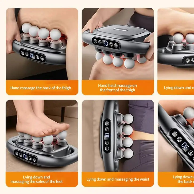 Deep Tissue Percussion Massage Gun – 8-Head Full Body Relief