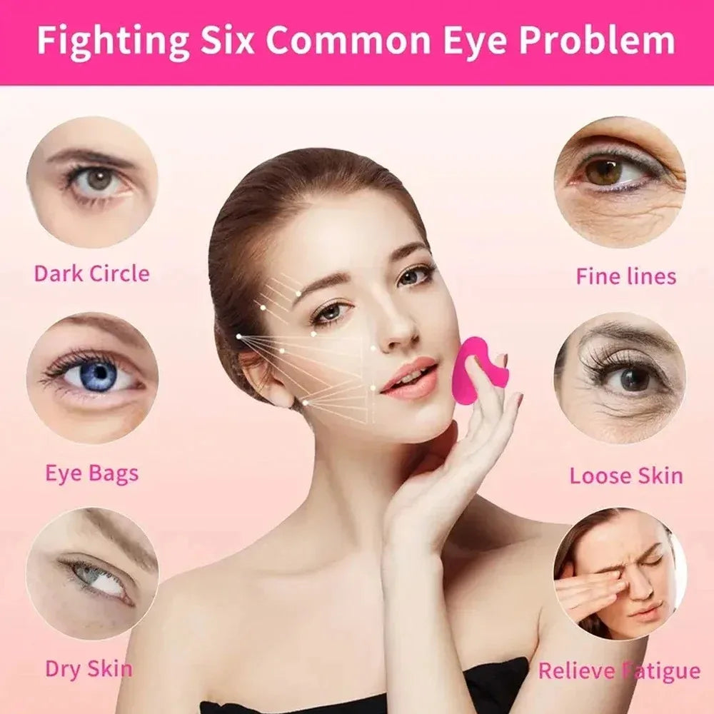 Pocket Mini Ring Face & Eye Massager — USB Rechargeable, Waterproof & Portable