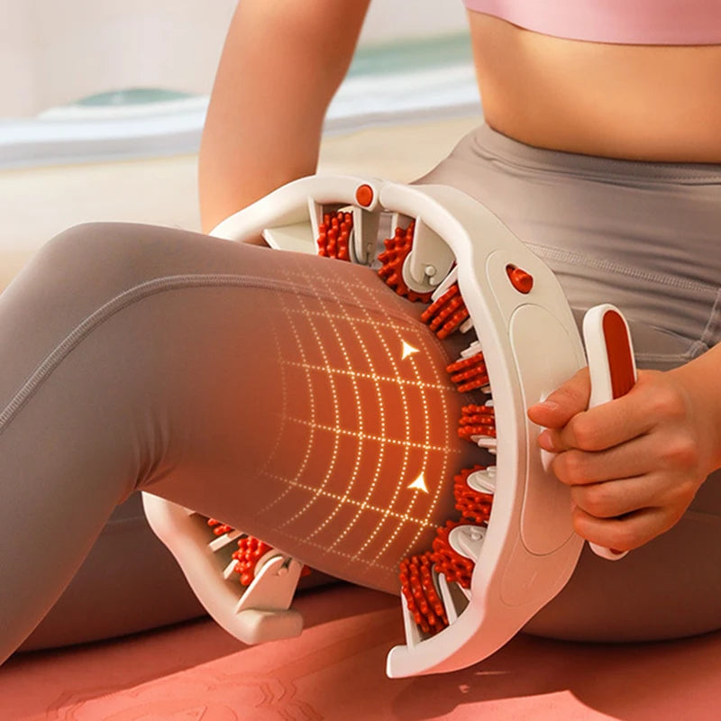 Ring Body Massager with 14 Soft Rubber Rollers