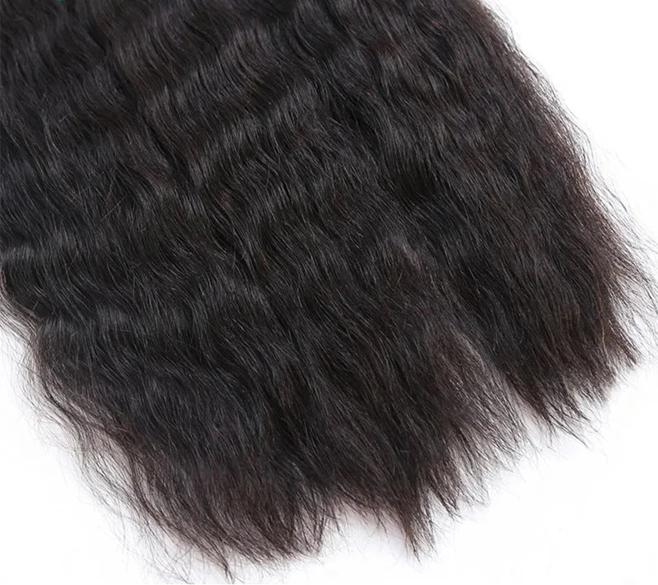 Wet & Wavy Bulk Human Hair for Braiding – Double Drawn Curly No-Weft Hair for Boho Braid