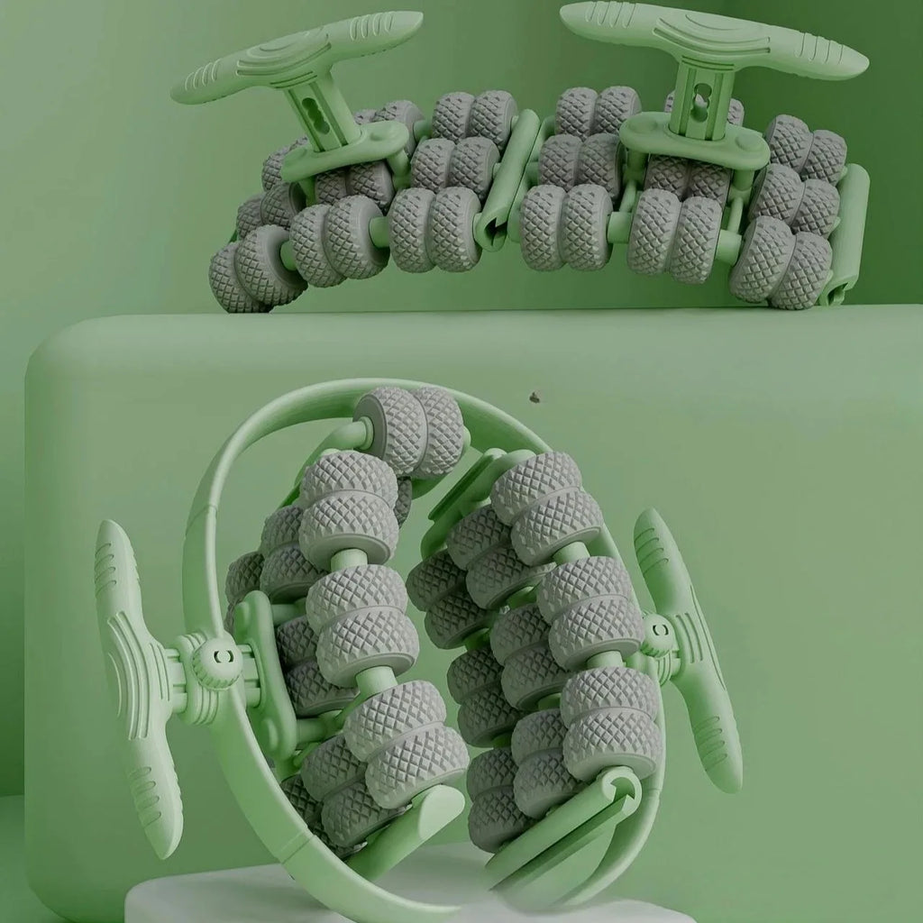 Ring Body Massager with 14 Soft Rubber Rollers