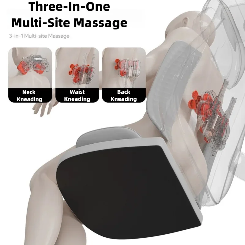 Back Massager Cushion with Kneading & Heat for Lower Back