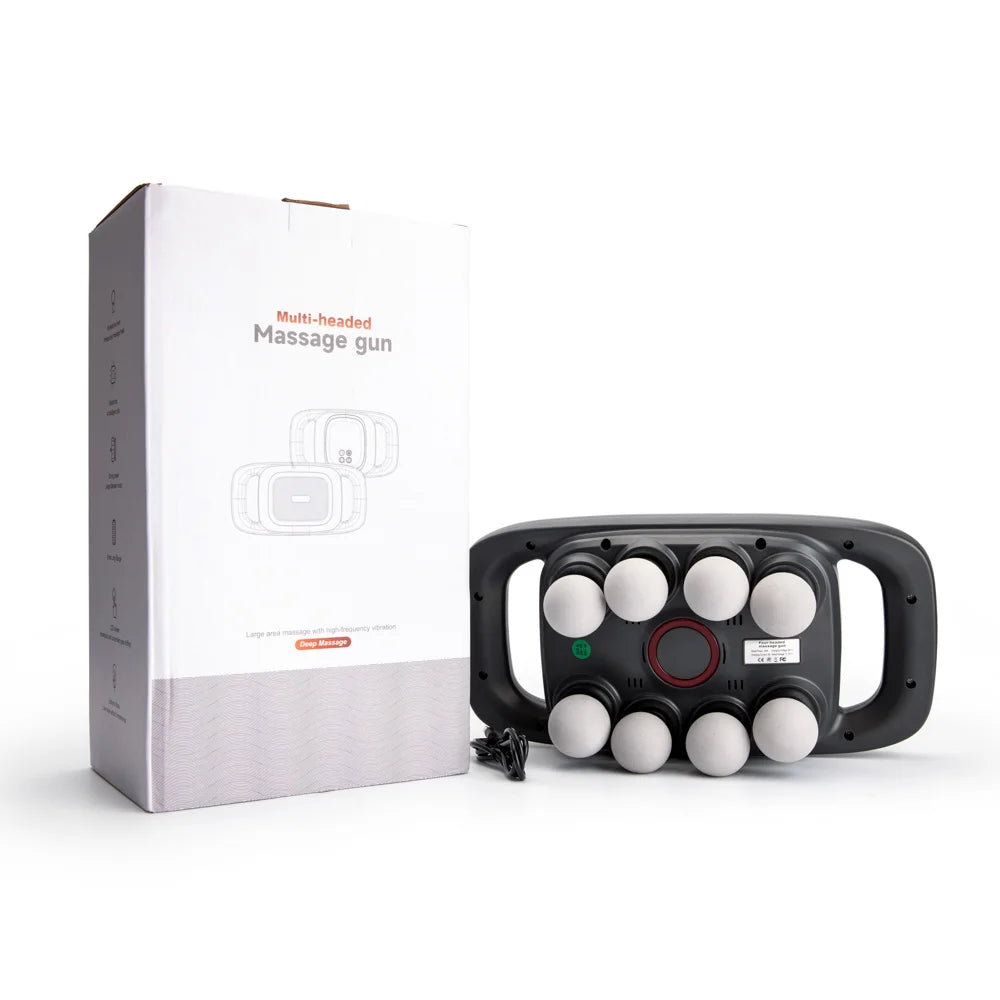 Deep Tissue Percussion Massage Gun – 8-Head Full Body Relief