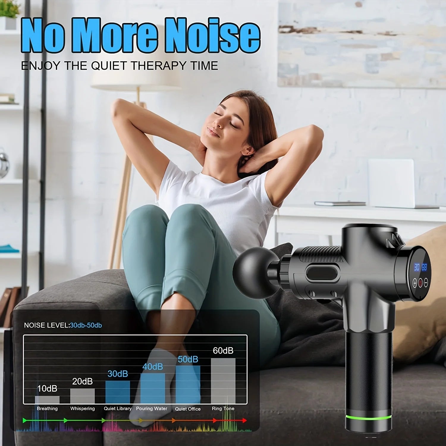 Portable Fascia Gun — Compact Vibration Massage Gun for Body, Neck & Back Muscle Relief