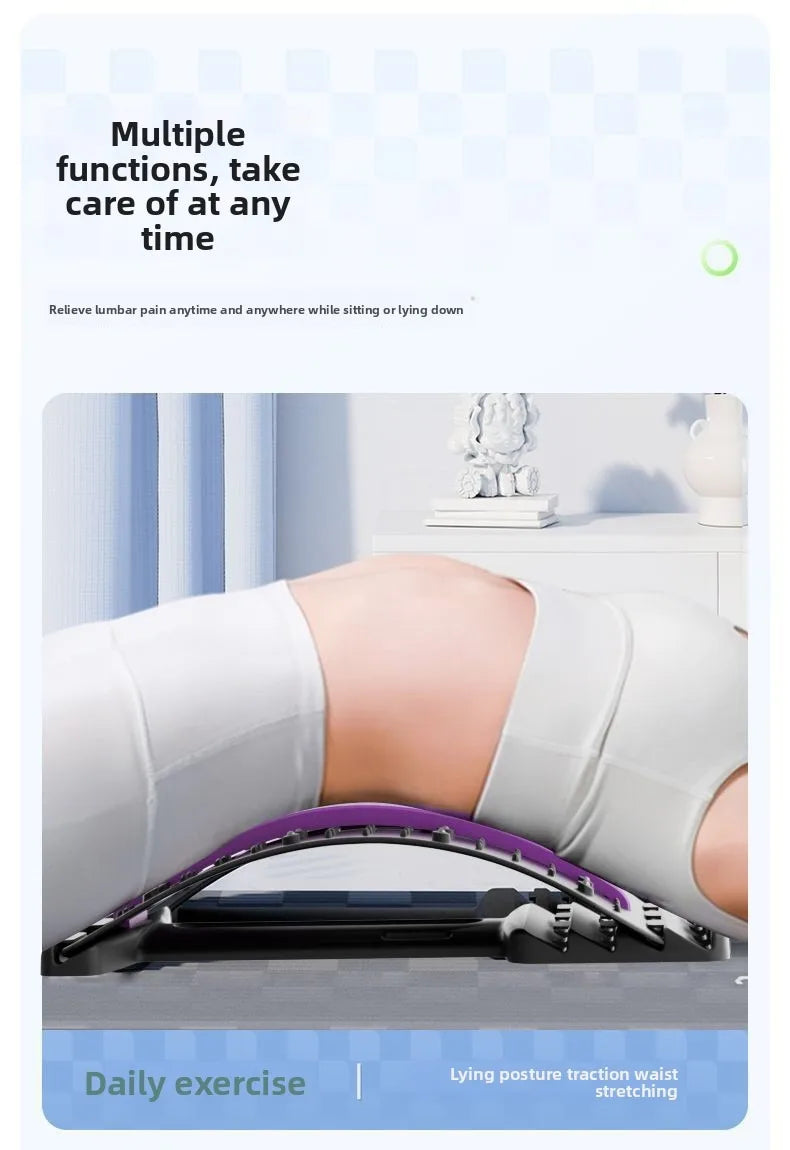 Lumbar Back Stretcher — Spine Decompression & Posture Corrector for Lower Back Pain Relief