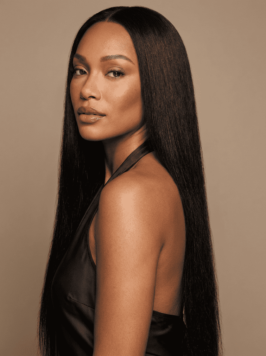 Straight Wig 6x4 Lace Closure - Orevio premium editorial photo