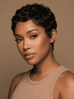 Short Bob Pixie Wig - Orevio premium editorial photo