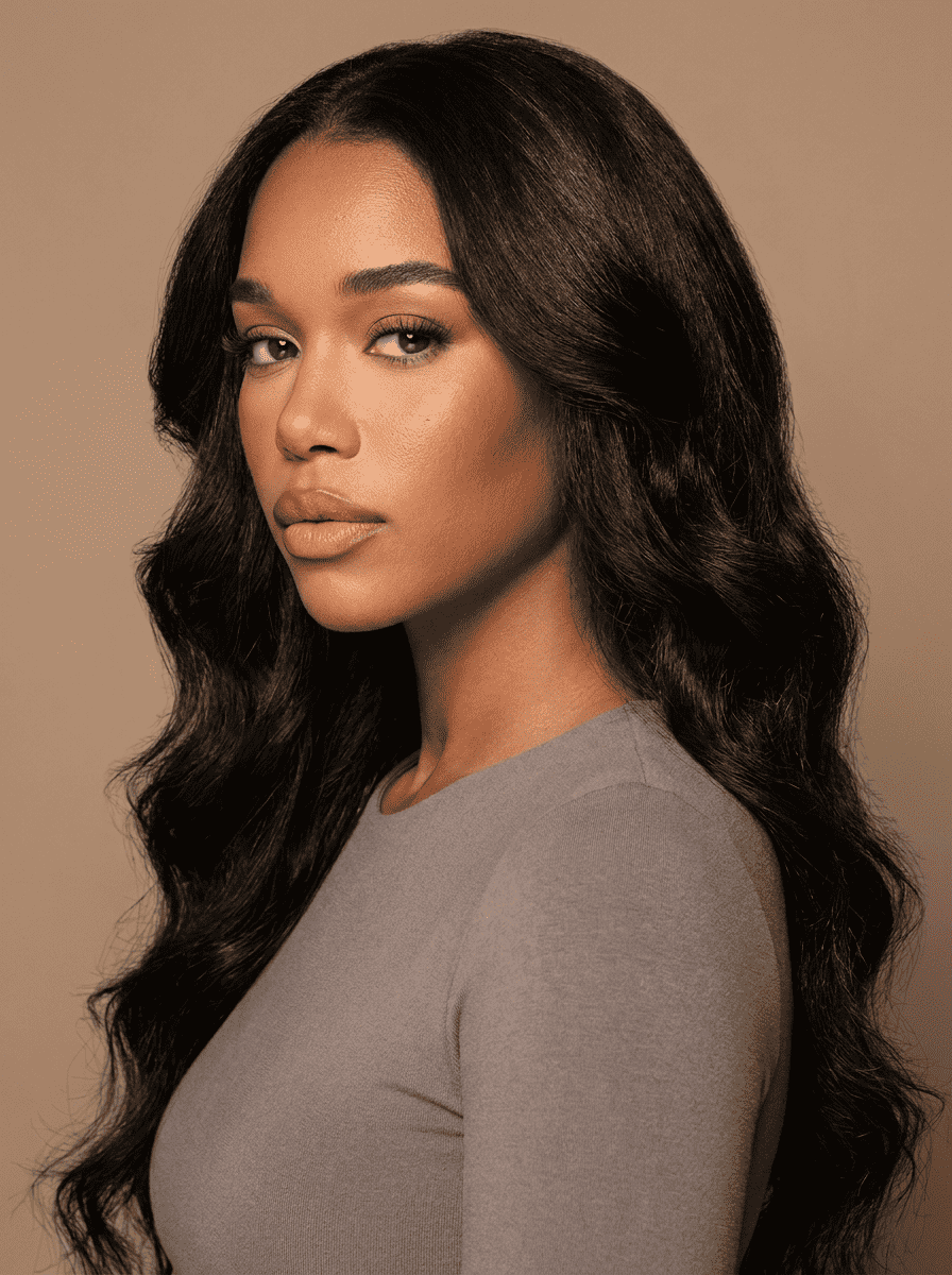 Body Wave Wig 4x4 Lace Closure - Orevio premium editorial photo