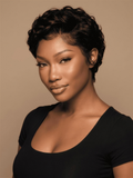 Pixie Cut Wig Curly Short Wave